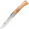 Нож OPINEL №10, нержавеющая сталь, рукоять из бука, блистер 001255